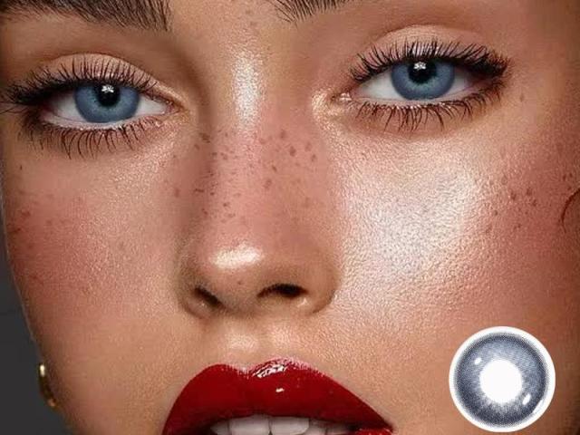 Basque 14.2mm Plano Colored Contact Lenses | ISO 13485 CE Certified Fine Mesh Grid Soft Natural Iris Cosmetic Contacts Lenses