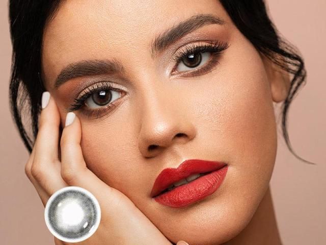 14.0mm Mirror Water 3 Tone Black Glitter Plano Colored Contacts | ISO 13485 CE Certified Watery Transparent Golden Micro Spark Soft Rim Daily Cosmetic Lenses