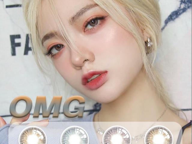 OMG 3-Tone Layered Gradient Cosmetic Contacts | 14.0mm Compact Beauty Lenses with ISO CE Certification