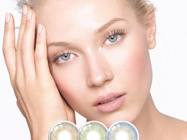 Little Wild Cat 3-Tone 14.0mm Colored Contact Lenses | Natural Dolly Eye Prescription Lenses for Brown/Green/Blue
