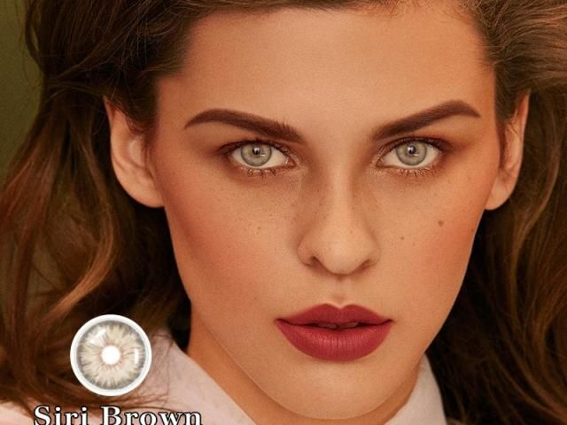 Hyper Realistic 3-Tone Radial Rim Contact Lenses | Siri Myopia Corrective Daily, Cosplay & Portrait Photography Eye Lenses
