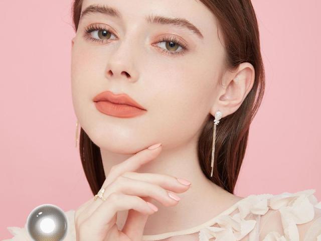 OxyWave Brown 4-Tone 14.5mm Highlight Daily Colored Contacts | ISO 13485 CE Certified Soft Mesh Gradient Dolly Eye Cosmetic Lenses