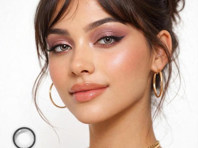 14.5mm Terror Black Eye Plano Colored Contact Lenses | ISO 13485 CE Certified Full Coverage 4‑Tone Grey‑Black Cosmetic Non‑Prescription Contacts