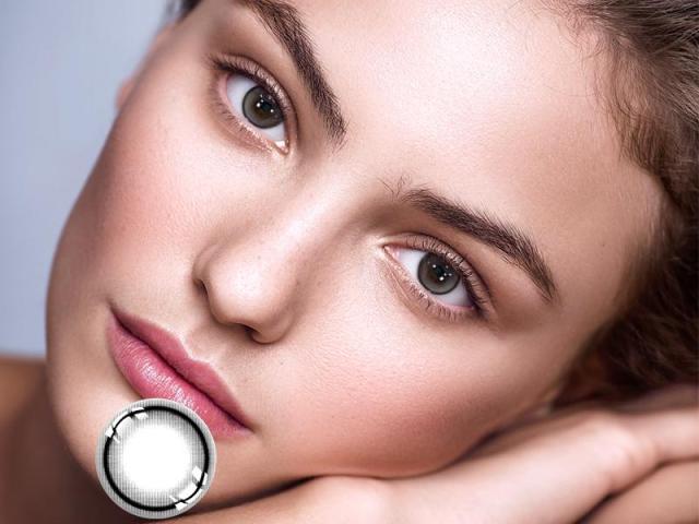 Cartoon Tears Series 1-Tone 14.0mm Colored Contact Lenses | Coffee Natural Matte Prescription Lenses with ISO CE Certification