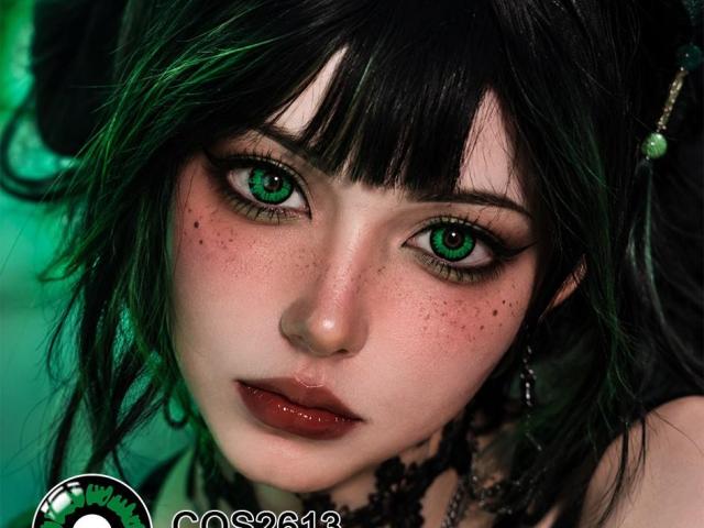 COS2611 · COS2612 · COS2613 | 14.5mm Cosplay Lenses | Red · Yellow · Green — The Triad of Transformation