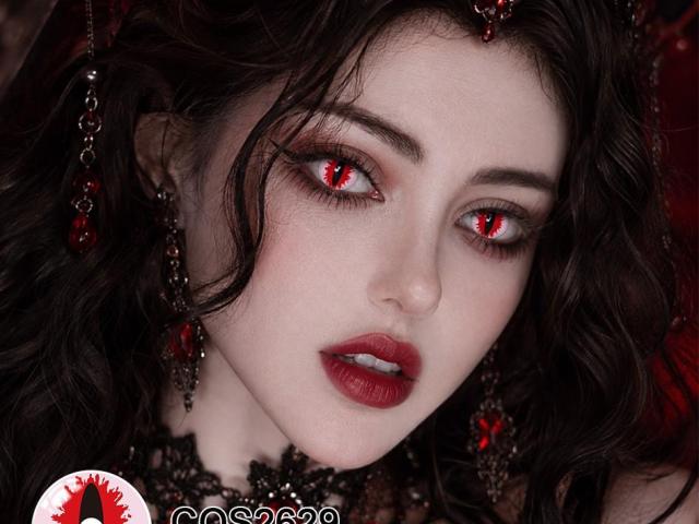 COS2622-2623 & COS2627-2630 | 14.5mm Cosplay Contact Lenses | Red · Blue · Black · White — When Eyes Become the Character